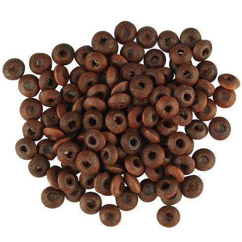 6mm Rondelle Wooden Beads